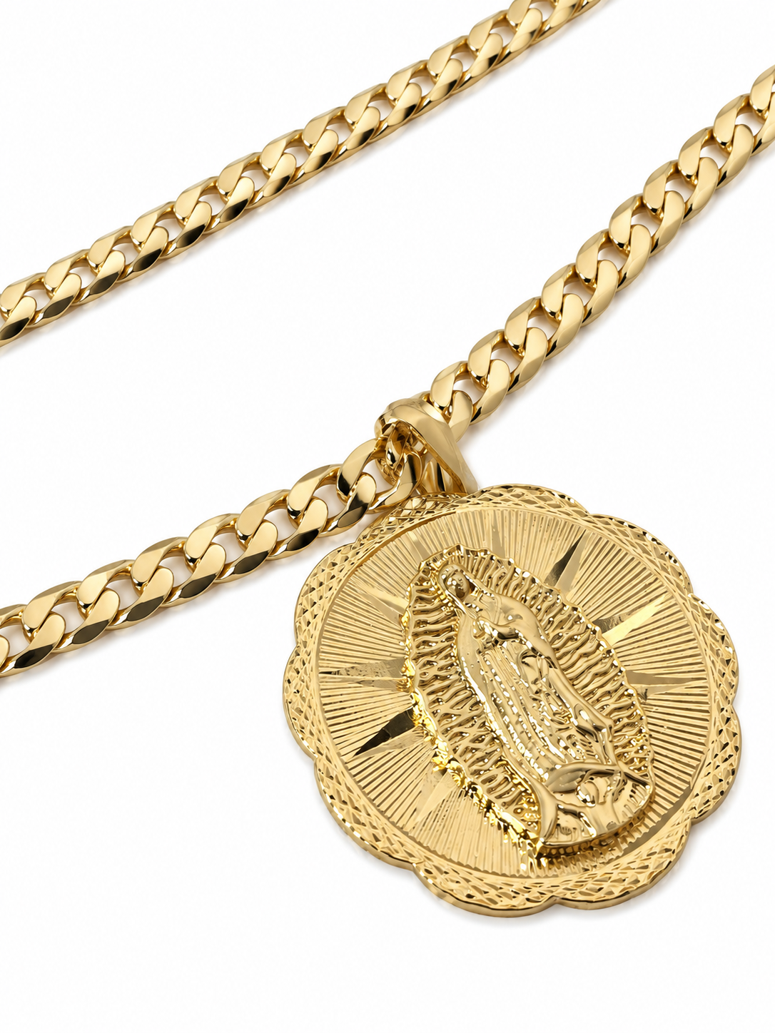 Cadena Medallon de La Virgen