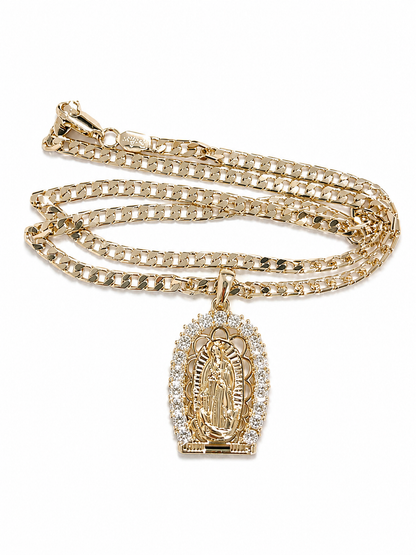 Collar Virgen de Guadalupe | Oro Laminado 14K