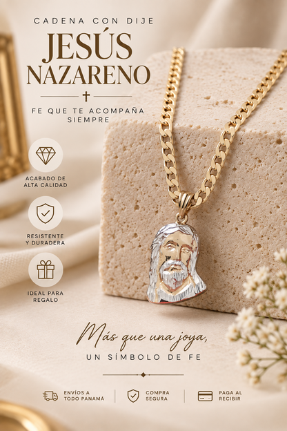 Cadena Rostro Jesus de Nazareno