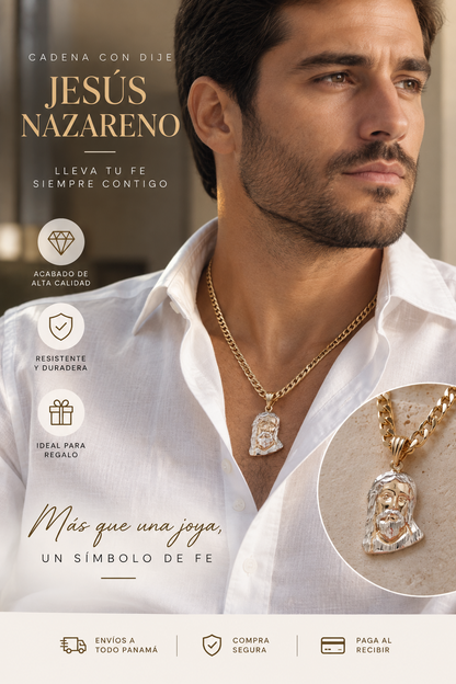Cadena Rostro Jesus de Nazareno