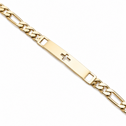 Pulsera Cruz de Fe | Oro Laminado 18K